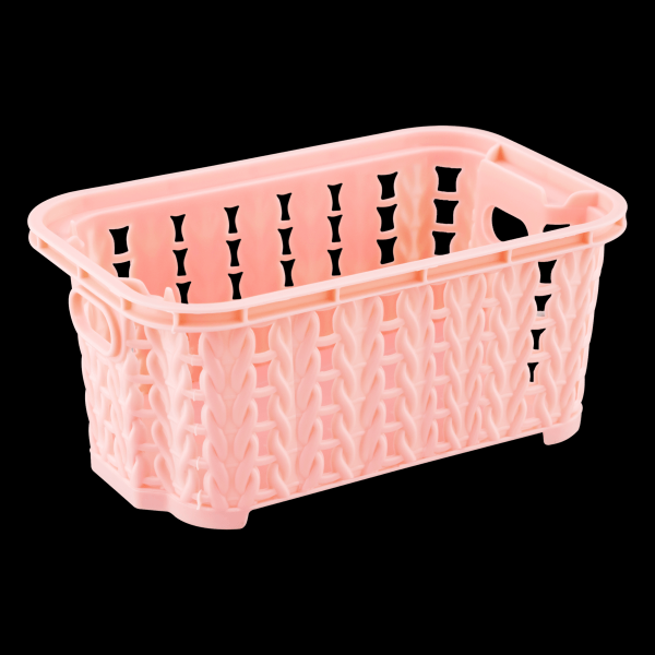 Encontraproduto.com.br - Cesta Organizadora Retangular Empilhável Trama 460ml Plasútil
