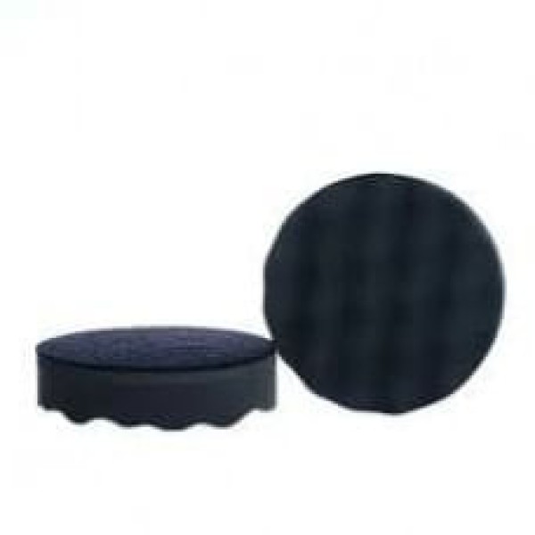 Encontraproduto.com.br - Boina De Espuma Ondulada com Velcro 5 Polegadas Preta Lazzuril