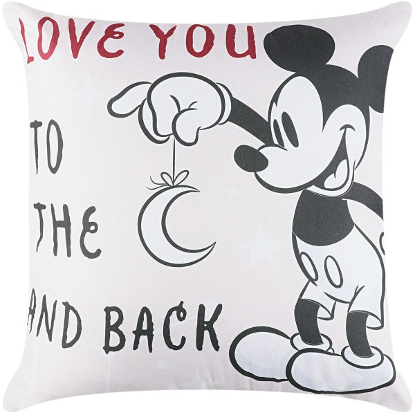 Encontraproduto.com.br - Almofada Microfbra 40X40Cm Mickey E Minnie Namorados