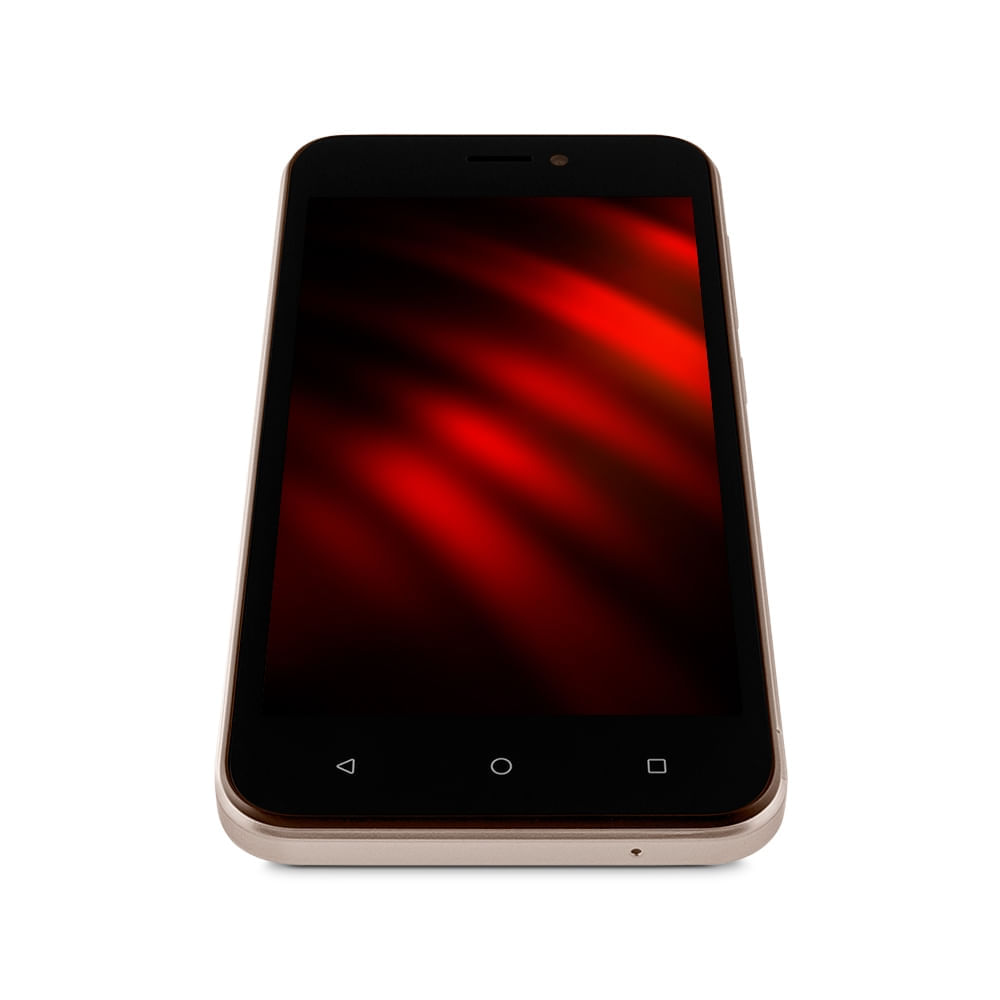 Encontraproduto.com.br - Smartphone Multilaser E 2 3G 32GB Wi-Fi Tela 5 pol. Dual Chip 1GB RAM Android 11 (Go edition) Processador Quad Core - Dourado - P9149X [Reembalado]