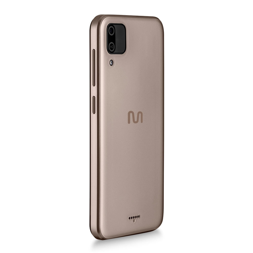 Encontraproduto.com.br - Smartphone Multilaser E 2 3G 32GB Wi-Fi Tela 5 pol. Dual Chip 1GB RAM Android 11 (Go edition) Processador Quad Core - Dourado - P9149X [Reembalado]