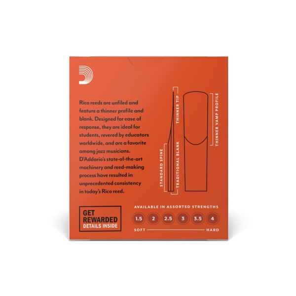 Encontraproduto.com.br - Palheta Sax Soprano DAddario Rico