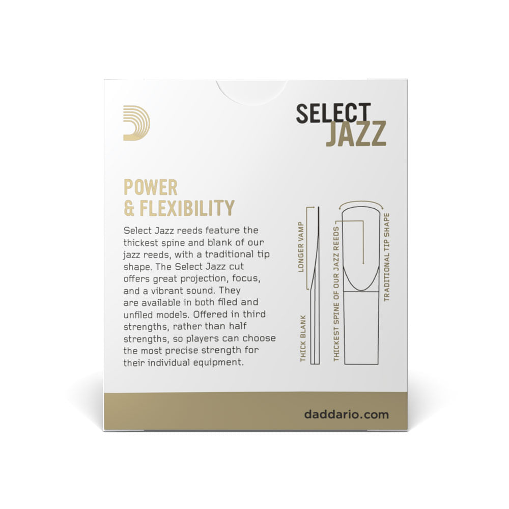 Encontraproduto.com.br - Palheta Sax Soprano DAddario Select Jazz