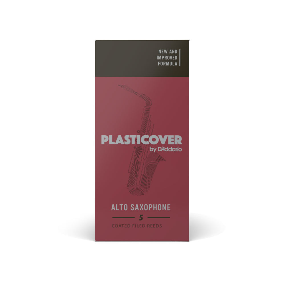Encontraproduto.com.br - Palheta Sax Alto 3.5 (5 Unidades) D Addario Plasticover [f035]