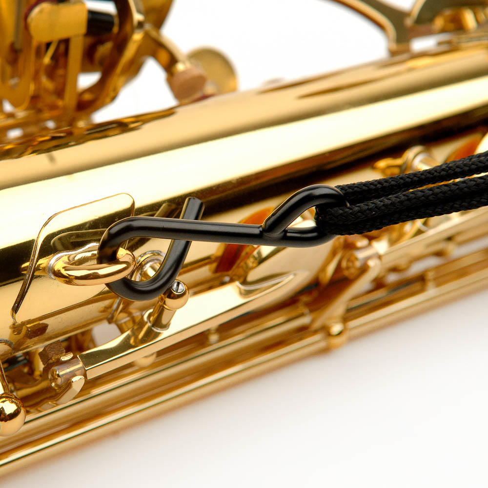 Encontraproduto.com.br - Correia Para Sax Alto/Soprano Preta Com Pad DAddario SJA12