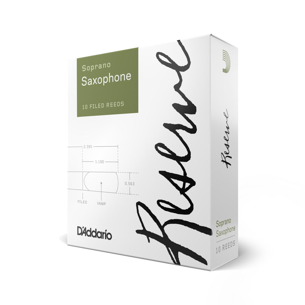 Encontraproduto.com.br - Palheta Sax Soprano DAddario Reserve