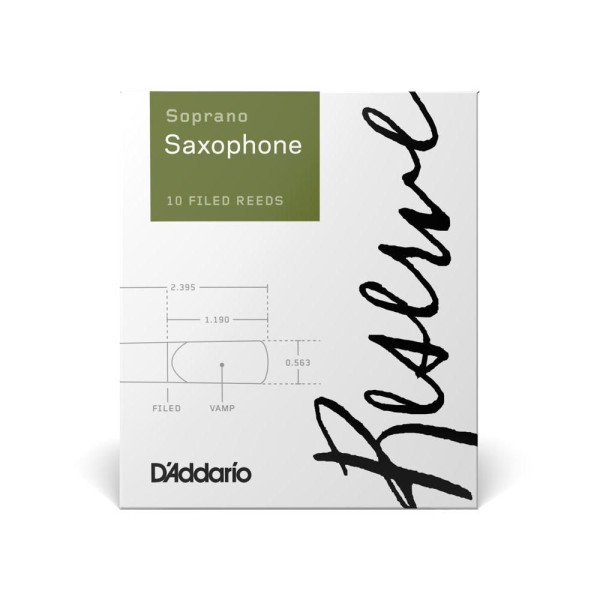 Encontraproduto.com.br - Palheta Sax Soprano 3.5 (10 Peças) D Addario Reserve Dir1035 [f035]