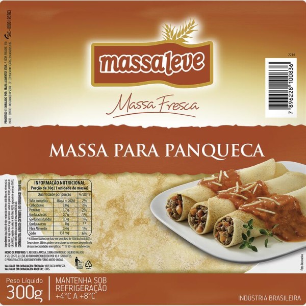 Encontraproduto.com.br - Massa de Panqueca Massa Leve Pacote com 300g