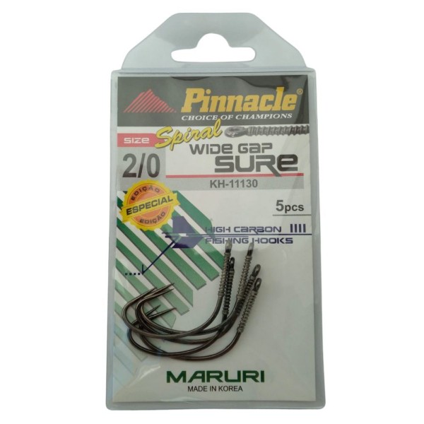 Encontraproduto.com.br - Anzol Maruri Pinnacle Wide Gap Sure Spiral 2/0