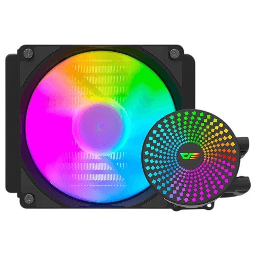 Cooler Para Processador HYDRO Darkflash 120MM ARGB Preto DC-120 (MP)