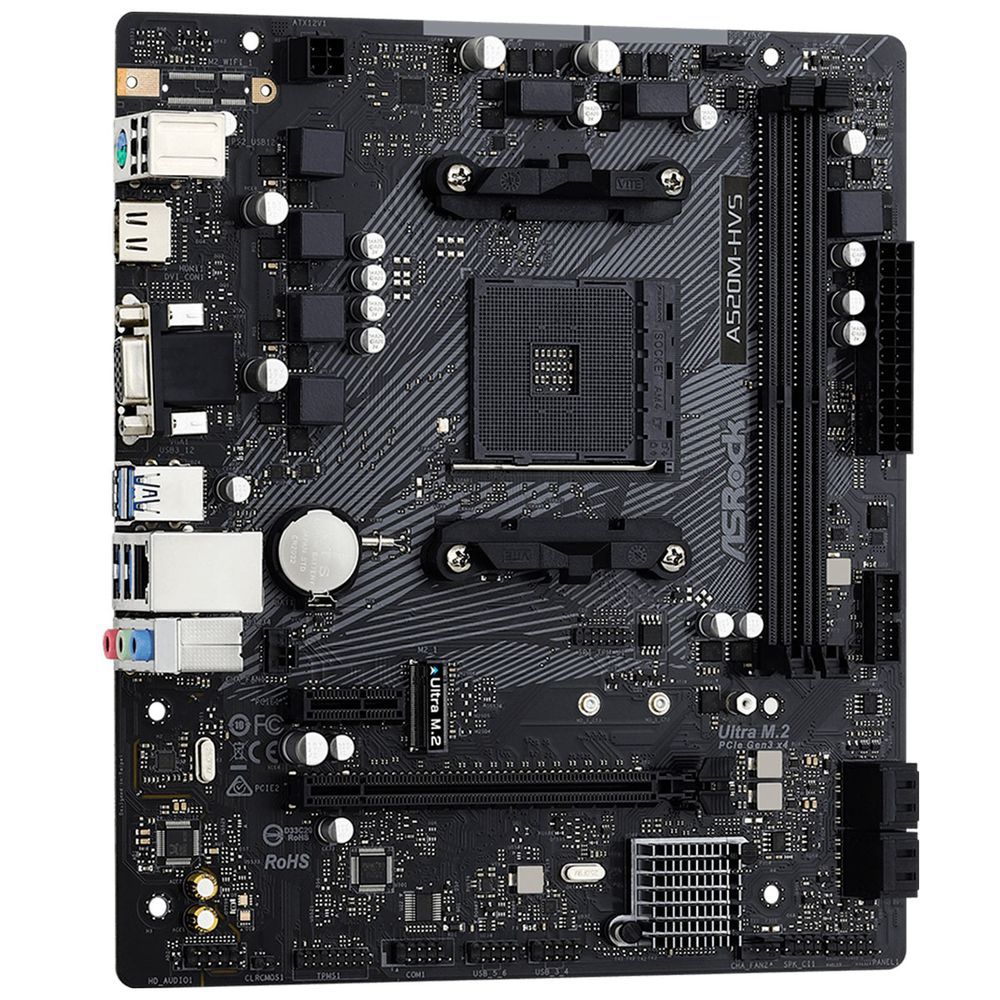 Encontraproduto.com.br - Placa Mae (amd) Asrock A520m-hvs Ddr4 Am4