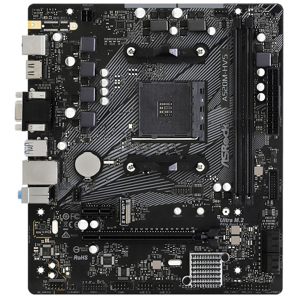 Encontraproduto.com.br - Placa Mae (amd) Asrock A520m-hvs Ddr4 Am4