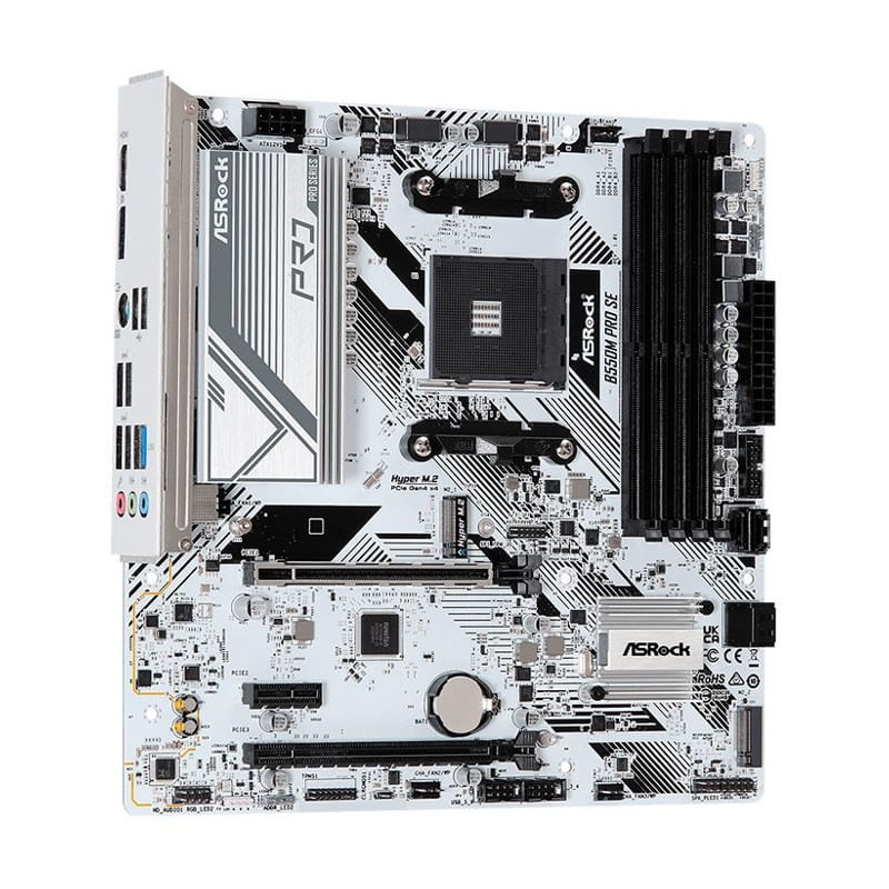 Encontraproduto.com.br - Placa Mãe ASRock Micro ATX Para AMD AM4 B550 Pro SE 4DDR4 Branco (MP)