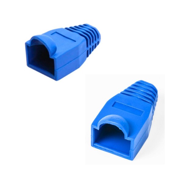 Encontraproduto.com.br - Capa Para Conector Modular Rj 45 - Azul Com 10 Peças