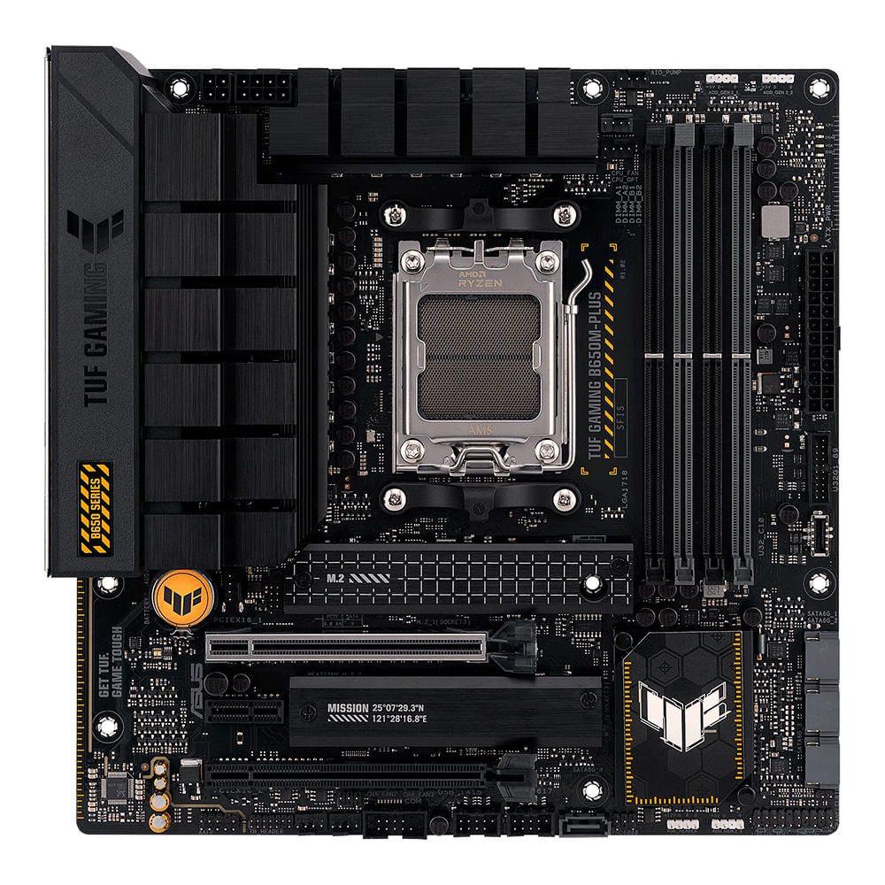 Encontraproduto.com.br - Placa Mãe Asus TUF Gaming B650M-PLUS AMD Ryzen AM5, ATX, DDR5 - 90MB1BG0-C1BAY0