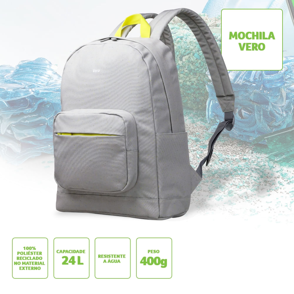 Encontraproduto.com.br - Mochila Acer Vero com material 100% Reciclável Resistente a água para Notebooks de até 15.6” ABG230
