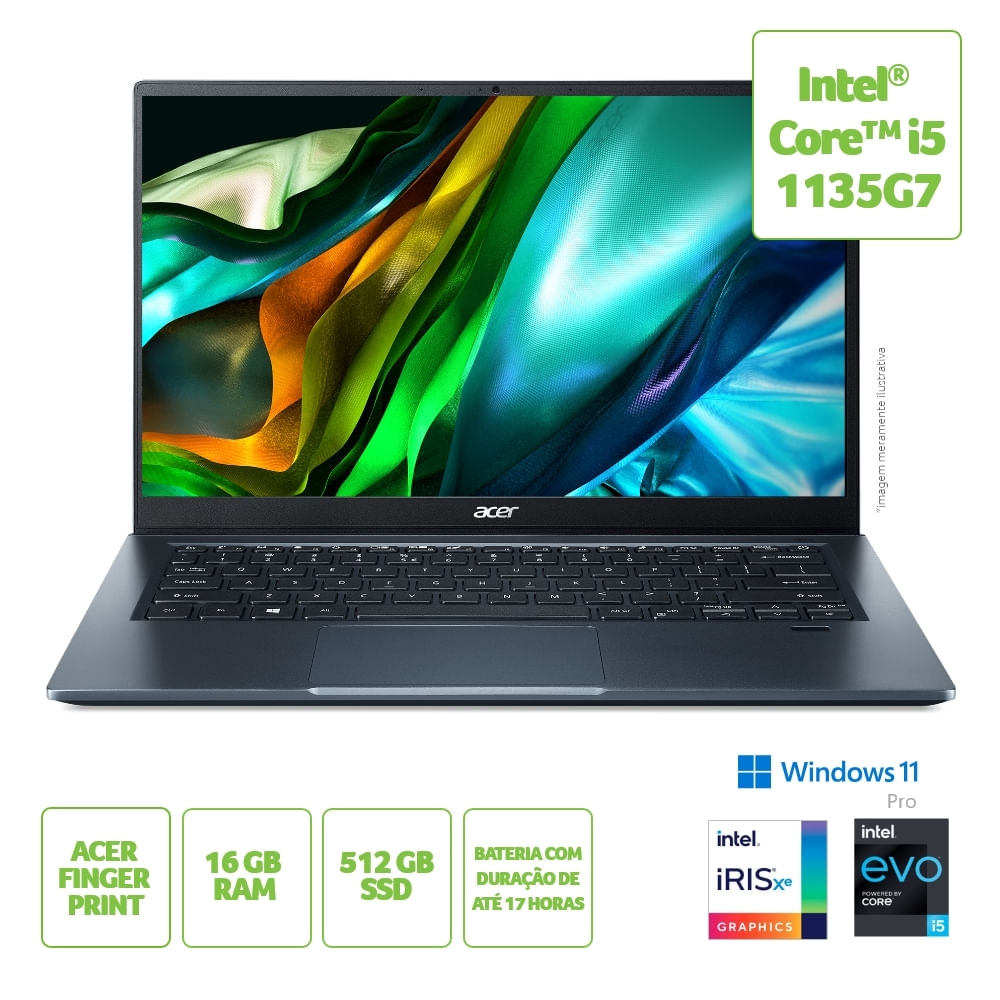 Encontraproduto.com.br - Notebook Acer Swift 3 Evo