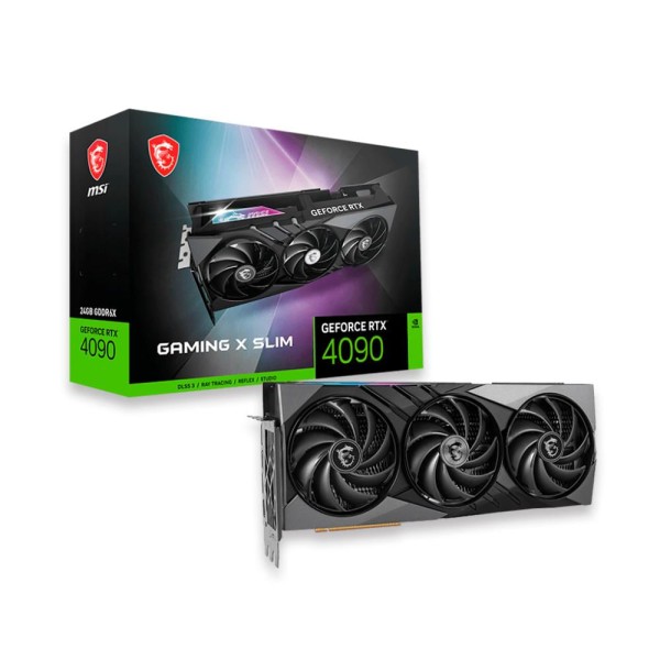 Encontraproduto.com.br - Placa de Vídeo MSI GeForce RTX 4090 Gaming X Slim 24GB GDDR6X 384 bits