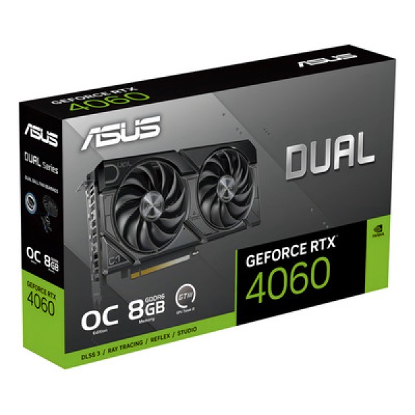 Placa de Video ASUS Dual Geforce RTX 4060 EVO OC 8GB GDDR6 128 BITS- DUAL-RTX4060-O8G-EVO