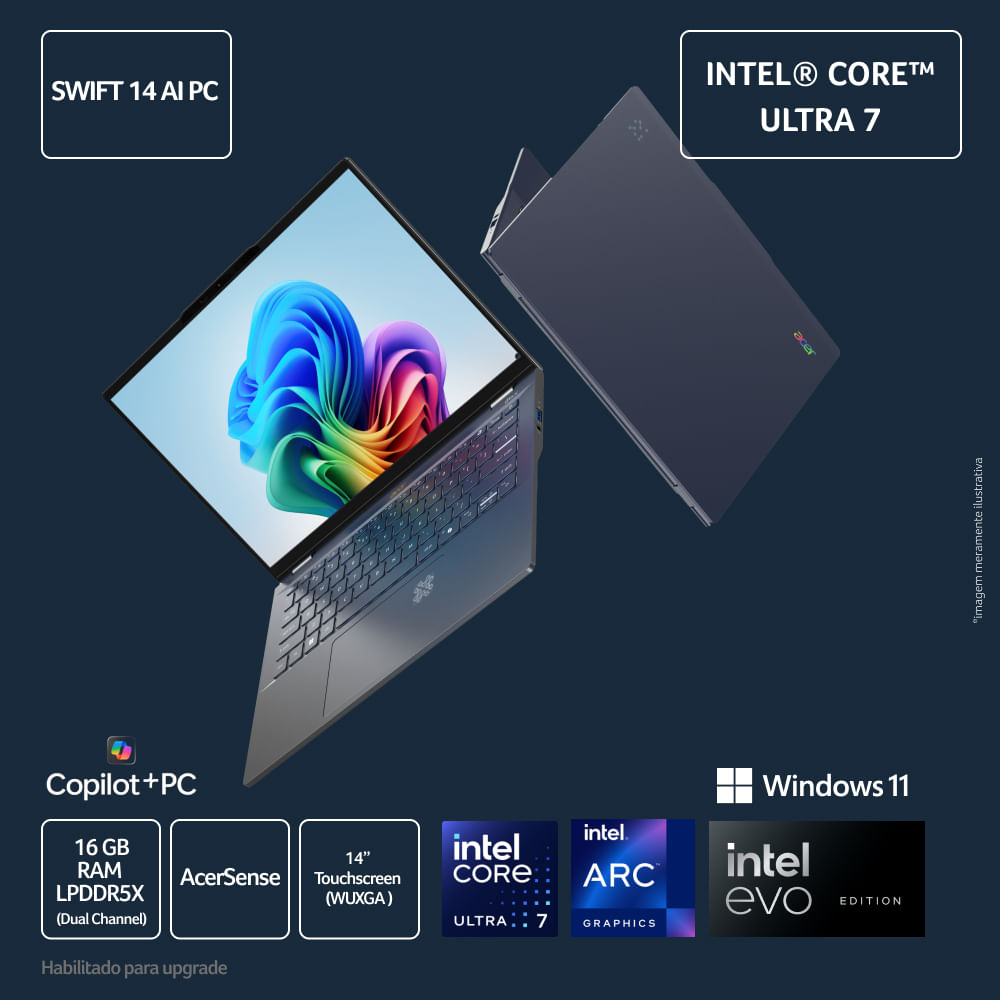 Encontraproduto.com.br - Notebook Acer Swift 14 AI