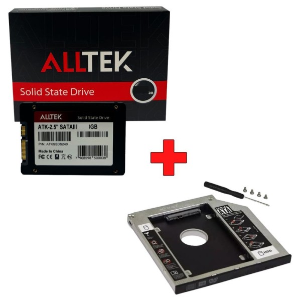 Encontraproduto.com.br - Hd Ssd 480Gb 2.5 Alltek Sata Ill + Caddy 12,7