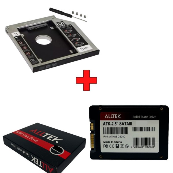 Encontraproduto.com.br - Hd Ssd 480Gb 2.5 Alltek Sata Ill + Caddy 12,7