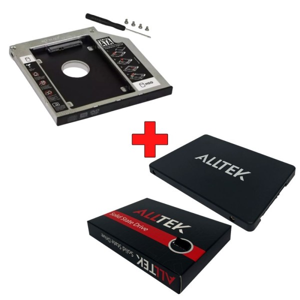 Encontraproduto.com.br - Hd Ssd 240Gb 2.5 Alltek Sata Ill + Caddy 9,5