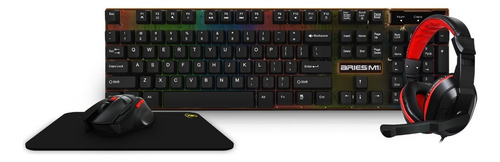 Kit Teclado + Mouse + Mousepad + Headset (Aries M1 Lite) - Kwg