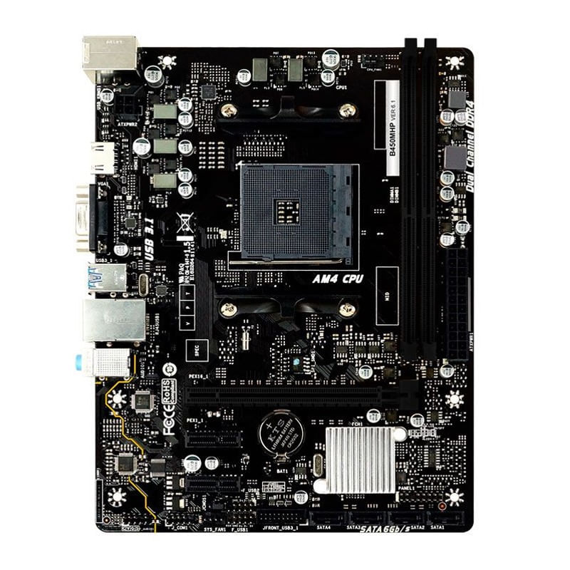 Encontraproduto.com.br - Placa Mãe Biostar Micro ATX AMD AM4 B450 2DDR4 B450MHP (MP)