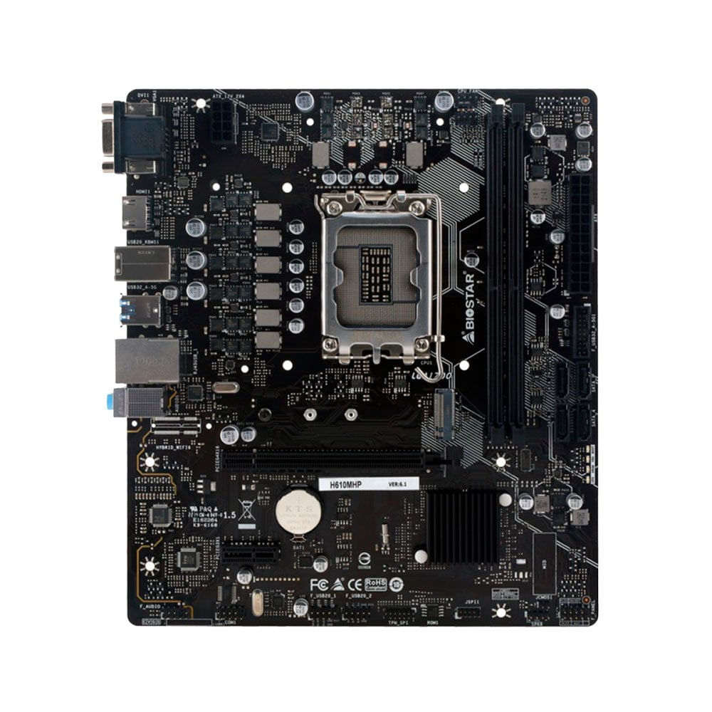 Encontraproduto.com.br - Placa Mãe Biostar Micro ATX H610M LGA 1700 DDR4 H610MHP (MP)