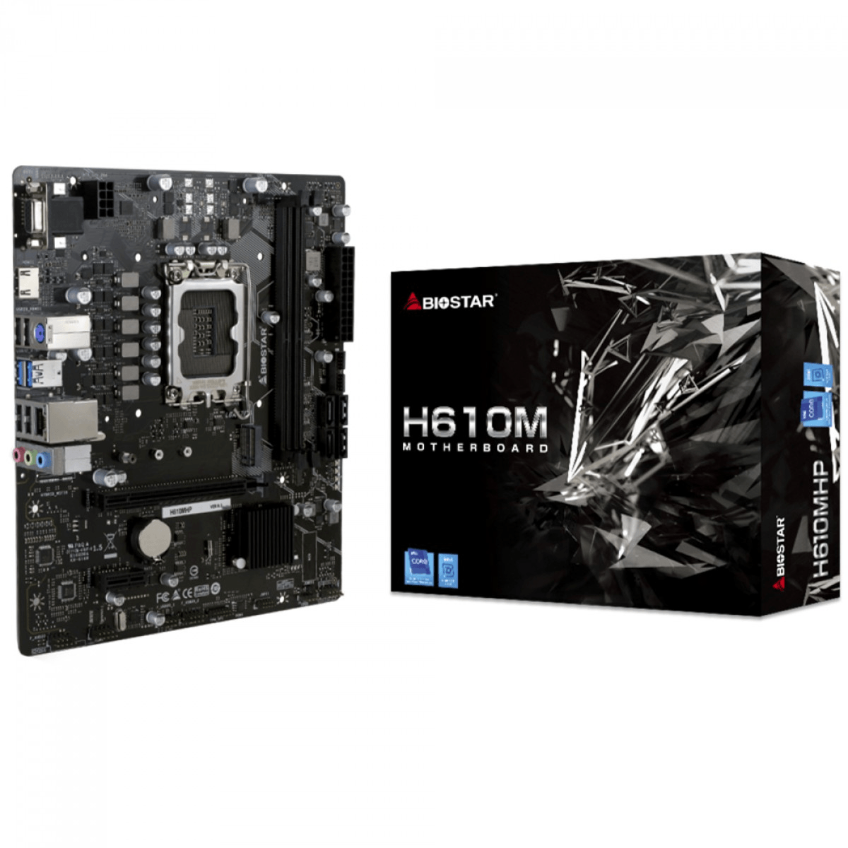Encontraproduto.com.br - Placa Mãe Biostar Micro ATX H610M LGA 1700 DDR4 H610MHP (MP)
