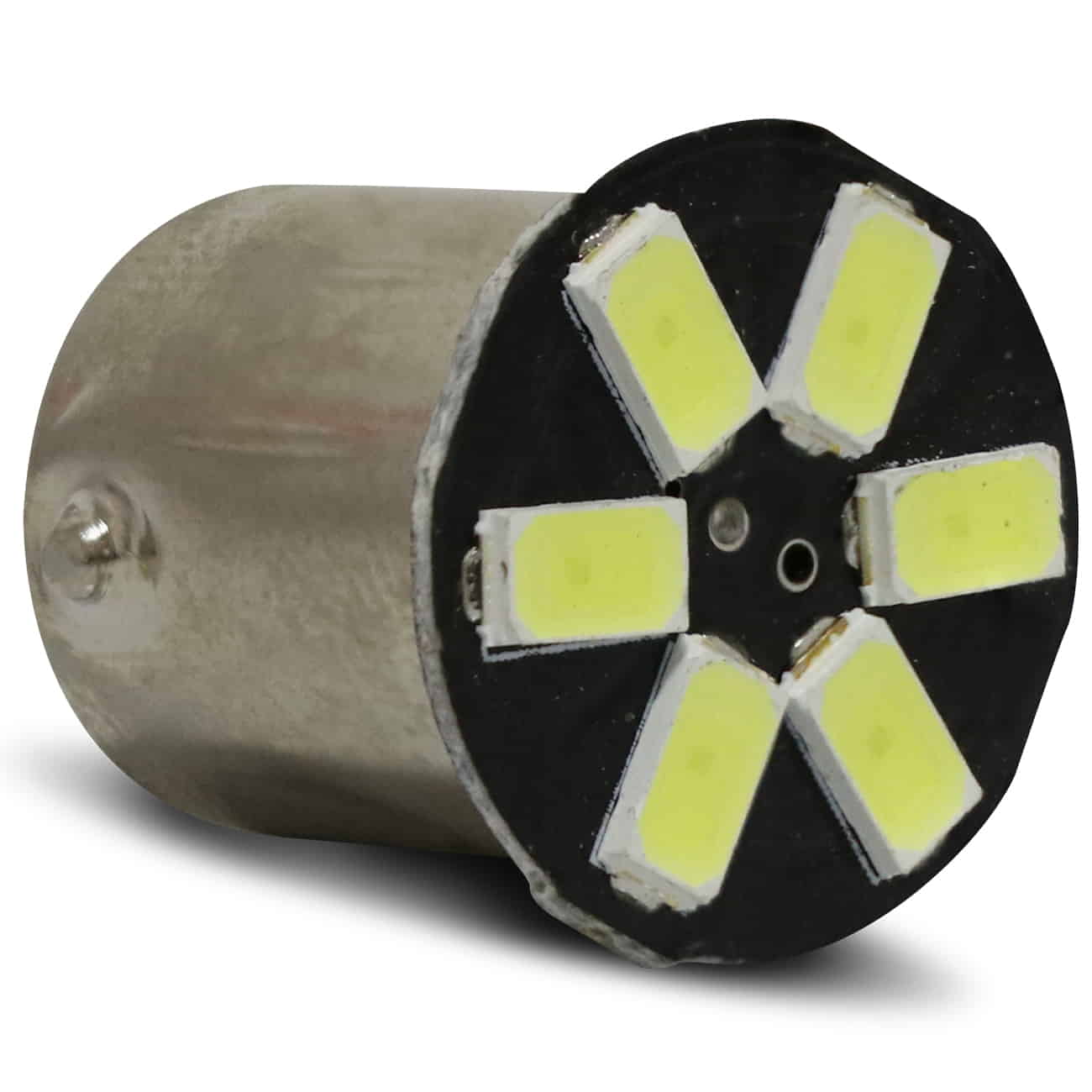Par Lâmpada LED T10 10 LEDs 4W Branco Luz Baixa Meia Luz 12V