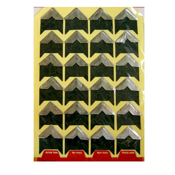 Encontraproduto.com.br - Adesivos Cantoneira Papel Silver com 48 Unidades Ref.LK01P Yes