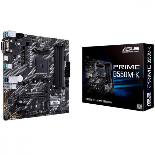 Encontraproduto.com.br - Placa Mãe Asus Prime Para AMD AM4 B550M-K 4xDDR4 mATX