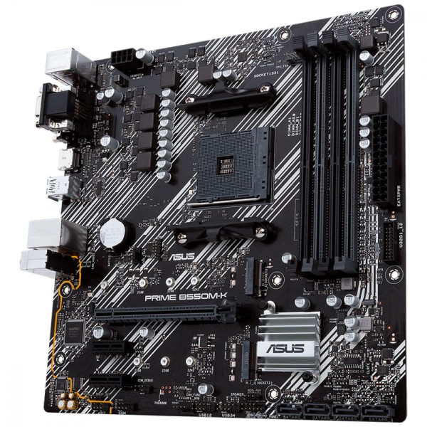 Encontraproduto.com.br - Placa Mãe Asus Prime Para AMD AM4 B550M-K 4xDDR4 mATX