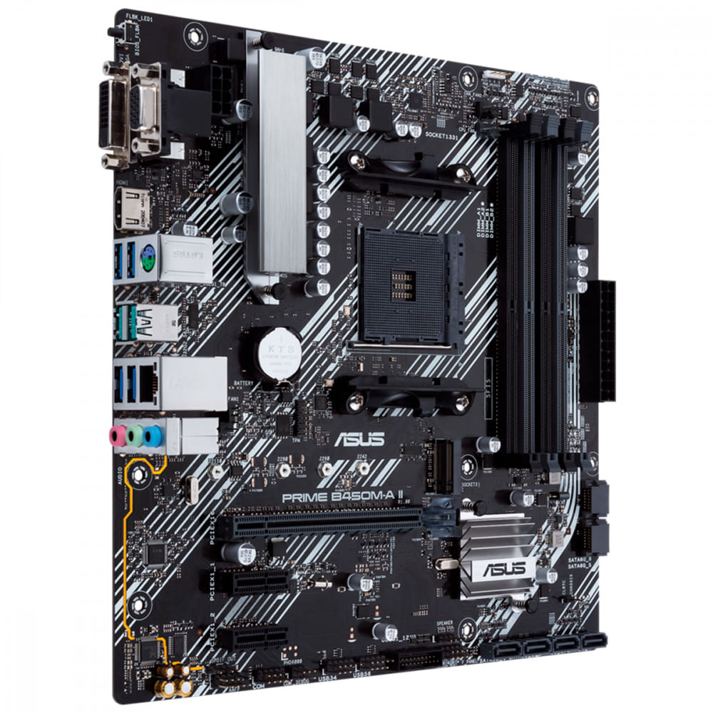 Encontraproduto.com.br - Placa Mãe Asus Prime Para AMD AM4 B450M-A II 4xDDR4 mATX