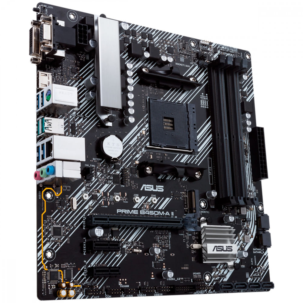 Encontraproduto.com.br - Placa Mãe Asus Prime Para AMD AM4 B450M-A II 4xDDR4 mATX