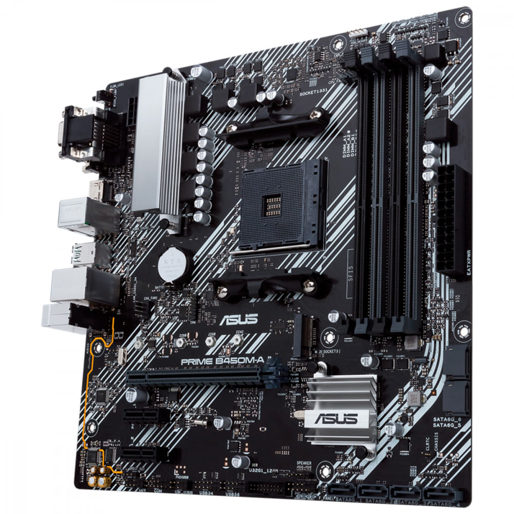 Encontraproduto.com.br - Placa Mãe Asus Prime Para AMD AM4 B450M-A II 4xDDR4 mATX