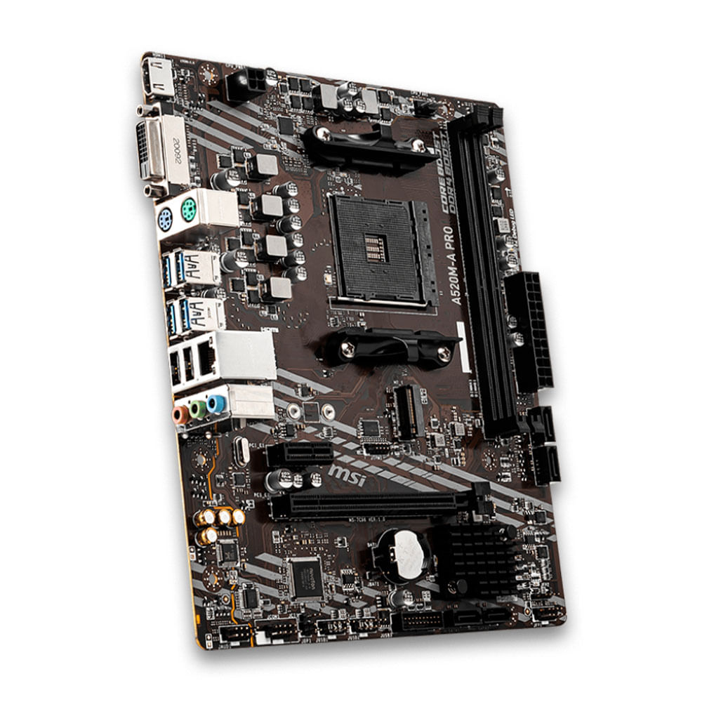 Encontraproduto.com.br - Placa-mãe Msi A520m-a Pro Am4 Matx Ddr4 Hdmi Dvi M.2