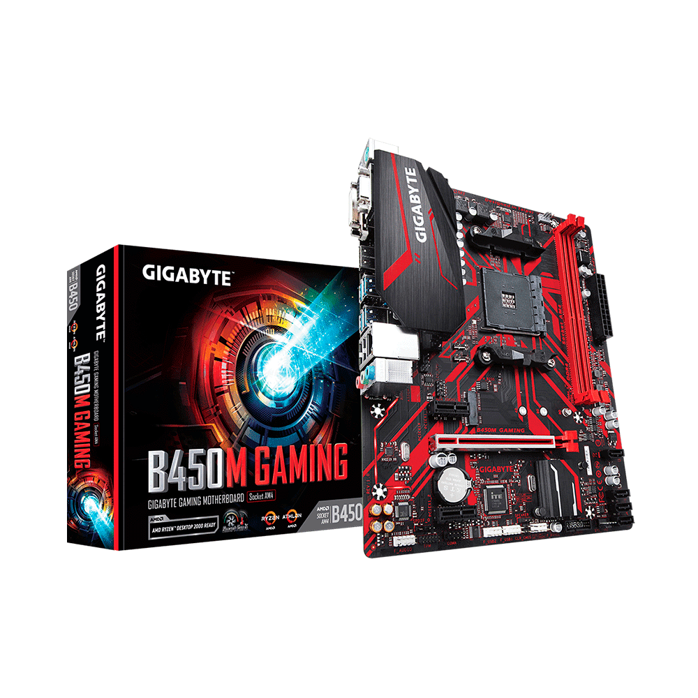 Encontraproduto.com.br - Placa Mãe Gigabyte para AMD AM4 B450M Gaming 2xDDR4 mATX