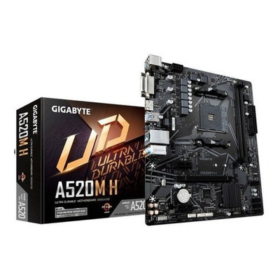Placa Mae Gigabyte A520m-h Amd Am4, Matx, Ddr4