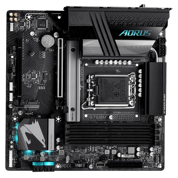 Encontraproduto.com.br - Placa Mae Gigabyte INTEL LGA1700 DDR4 Micro ATX - B760M Aorus PRO AX 1.1
