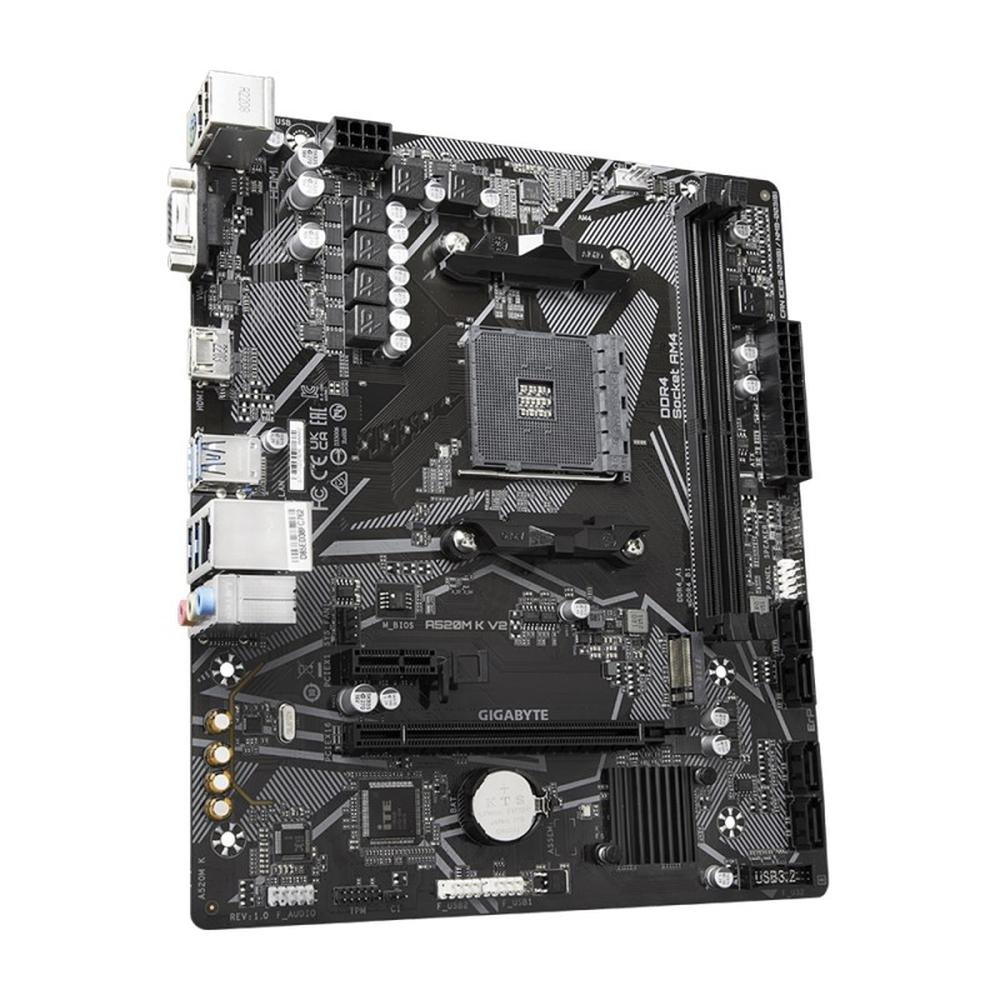 Encontraproduto.com.br - Placa Mae Gigabyte AMD (AM4) Micro ATX DDR4 - A520M K V2 1.0