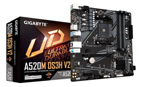 Encontraproduto.com.br - Placa-mãe A520m DS3h V2 Ddr4 Gigabyte Am4 - preta