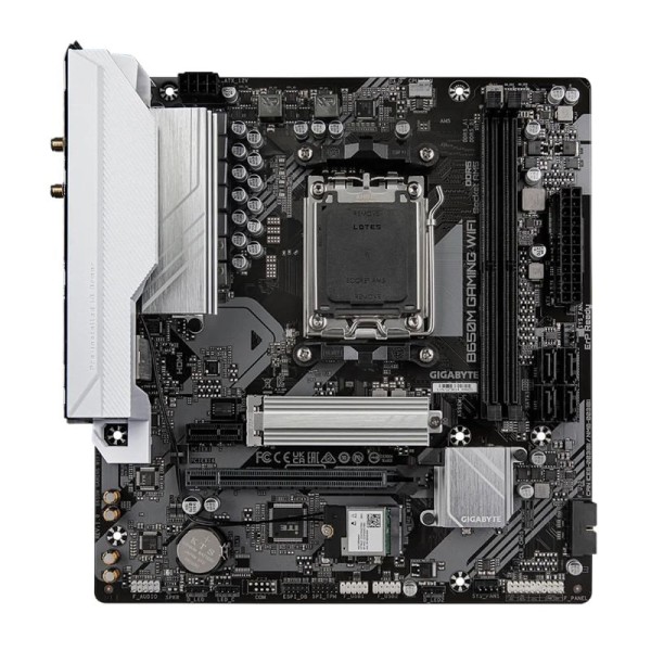 Encontraproduto.com.br - Placa Mãe Gigabyte B650M Gaming (Rev.1.0) AMD AM5, mATX, RGB, Wi-Fi | DDR5