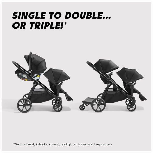 Encontraproduto.com.br - Carrinho de Bebê Modular Completo com Dobragem Compacta e Mais de 24 Configurações, Baby Jogger City Select, Cinza