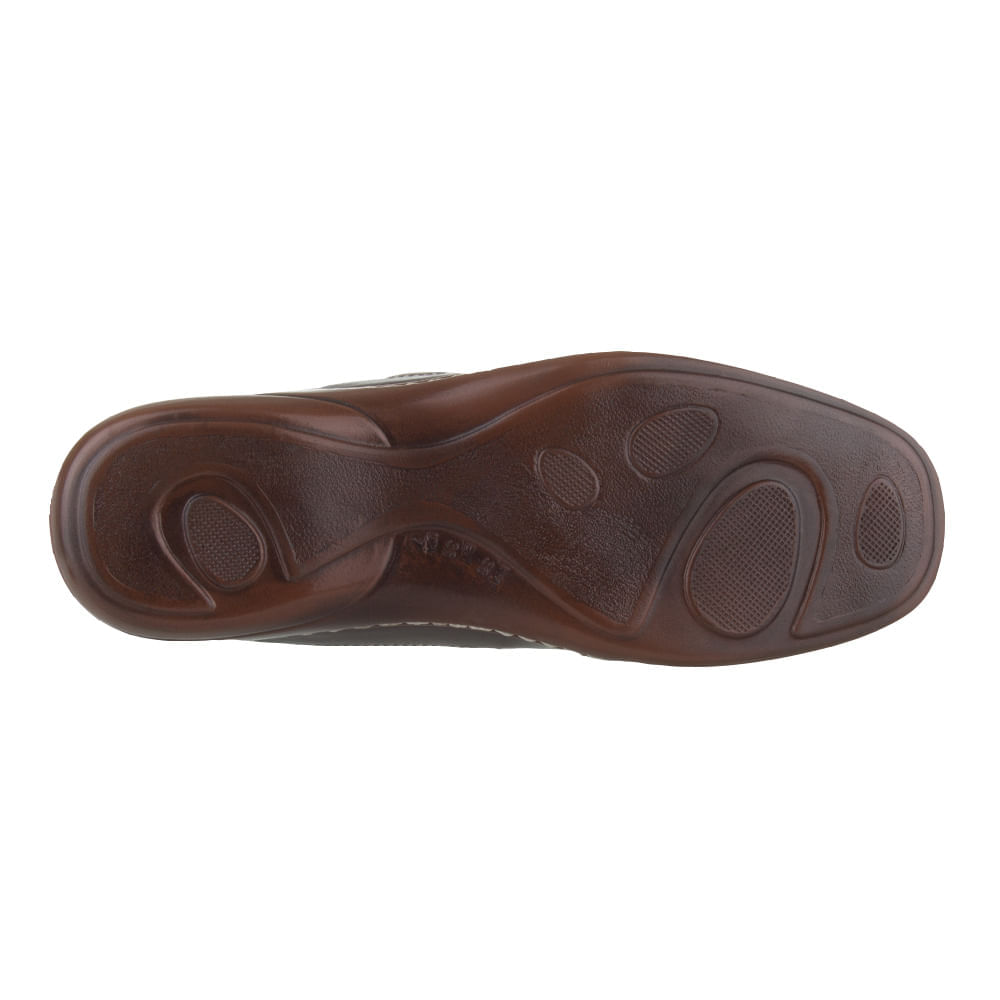 Encontraproduto.com.br - Sapato Feminino Valleg 27004C Café/Taupe Verniz