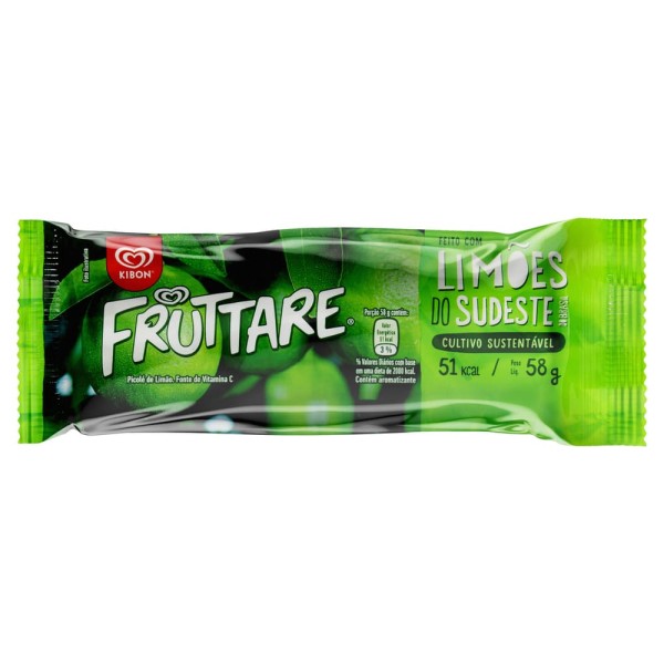 Kibon Sorvete Fruttare 58 Gramas Limoes Do Sudeste Do Brasil Cultivo  Sustentavel