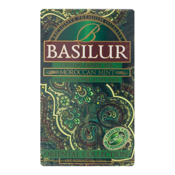 Encontraproduto.com.br - Chá Coleção Oriental Menta Marroquina Basilur 30g
