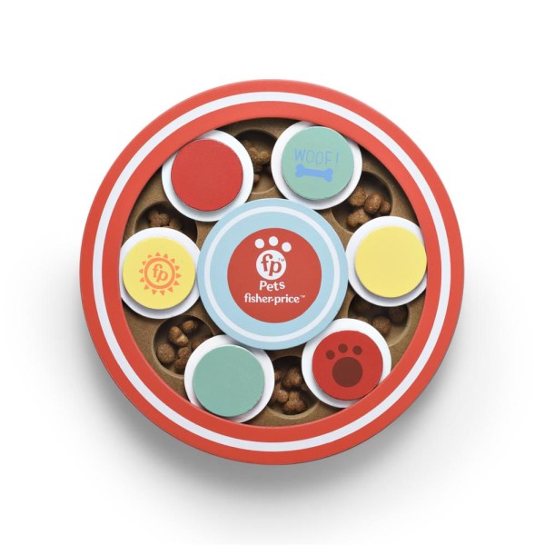 Encontraproduto.com.br - Puzzle Plate Brinquedo Interativo Pet - Fisher Price - PP251X [Reembalado]